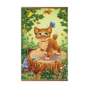 Пленочный обогреватель домашний очаг котенок